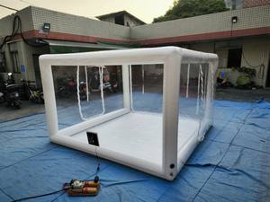 Grand abri de moto en PVC blanc tente de stockage de couverture de hangar fort garage sûr, tente de couverture d'hiver de moto - Product Image 6