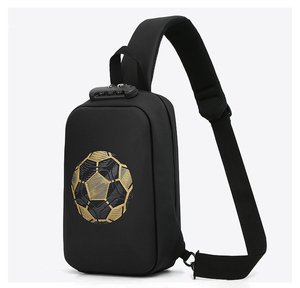 Sac bandoulière unisexe compact avec système antivol, sacoche portable pour téléphone à plusieurs compartiments, sac de poitrine décontracté et tendance - Product Image 1