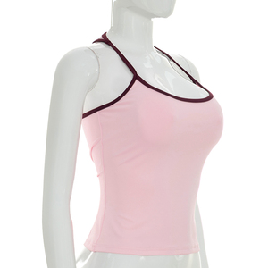 Viviblook Y26TP188 Top sin mangas de verano para mujer, nuevo chaleco sexy con bloques de color, camiseta sin mangas informal - Product Image 2