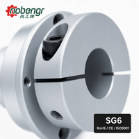 Coupleur de mouvement robotique CNC à vis de serrage à diaphragme en aluminium anodisé argenté de précision, sans jeu, rotation identique