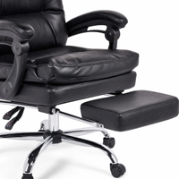 Chaise de bureau en similicuir de haute qualité, directement de l'usine, pour bureau de PDG, chaise de direction ergonomique avec repose-pieds