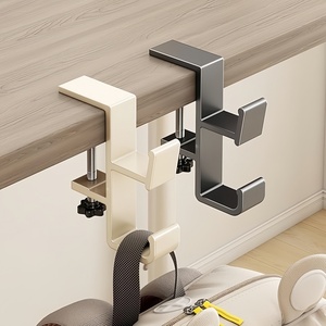 Gancho Metálico Ajustable <span class=keywords><strong>para</strong></span> Escritorio con Diseño de Abrazadera <span class=keywords><strong>para</strong></span> <span class=keywords><strong>Colgar</strong></span> Mochilas, Auriculares, Botellas de Agua y <span class=keywords><strong>Llaves</strong></span> en la Oficina o el Escritorio de un Estudiante - Product Image 1
