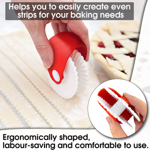 Creative PP Round Pastry Cutter <b>Wheel</b> Pizza Dough Roller Crimping Edge Dishwasher Safe Freezer Safe Baking Tool Perfect Pretzels - Product Image 6