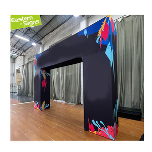 Offre Spéciale : Arche d'entrée en tissu tendu sur structure tubulaire en aluminium, <span class=keywords><strong>stand</strong></span> d'exposition portable pour événements et salons professionnels - Product Image 1