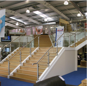 מפעל פושאן מותאם אישית נירוסטה מעקה זכוכית מעקה מעקה למעקה בריכת שחיה סיפון הבית בטיחות סאטן - Product Image 5