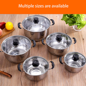 Hiệu suất cao Công cụ nấu ăn đồ dùng nhà bếp lâu dài độ bền nấu ăn nồi Set với nắp nấu ăn hiện đại canh nồi - Product Image 4