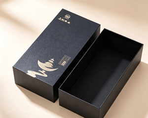 Premium textured paper rigid gift box exquisite hot stamping craft ideal for luxury tea packaging premium storage displaygifting - Product Image 5