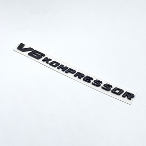 Etiqueta engomada del coche de las letras 3D guardabarros emblema lateral V6 Kompressor Logo para <span class=keywords><strong>Mercedes</strong></span> W204 W205 W213 W212 W215 W216 Accesorios - Product Image 6