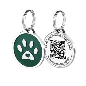 Étiquette d'identification personnalisée pour animaux de compagnie avec <span class=keywords><strong>code</strong></span> QR pour chiens et chats, étiquette à scanner par QR - Product Image 5