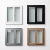 Fenêtre à battant horizontale moderne GREATMEN en aluminium, insonorisée 35 dB, à rupture de pont thermique, double vitrage, pour chambre et cuisine