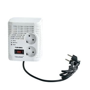 Châu Âu ổ cắm 500VA màu trắng AVR Điện áp ổn định điện biến áp với cuộn dây nhựa 50Hz & 60Hz tần số - Product Image 2