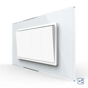 Livolo US-standard 1 gang 2 möglichkeiten licht switch control Kleine bord taste weiß schalter