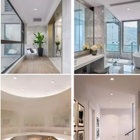 IP65 Anti-éblouissement Plafond LED Spots Diacasting Aluminium 12W Wall Washer Encastré Downlight Hôtel Spot Light