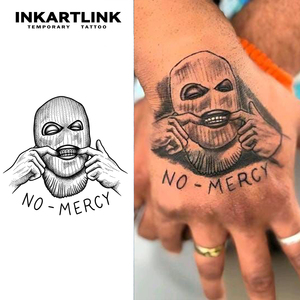 INKARTLINK Tatouage semi-permanent personnalisé réaliste Bandit masqué, art corporel, imperméable, longue durée 2 semaines, <span class=keywords><strong>encre</strong></span> <span class=keywords><strong>Jagua</strong></span> - Product Image 1
