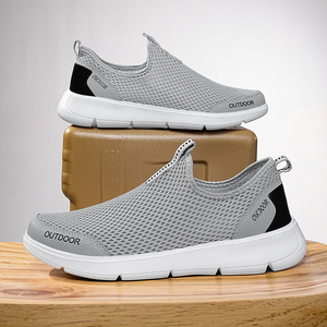 Chaussures de sport décontractées grande taille pour hommes, collection printemps-été, mode sportive, marche, respirantes, tige en maille, légères, semelle EVA - Product Image 2