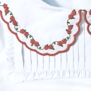 Completi per Bambine Autunno Inverno 2026, Ultima Moda, 100% <span class=keywords><strong>Cotone</strong></span>, Stile Floreale Chic con Maniche Corte e <span class=keywords><strong>Pantaloncini</strong></span> - Product Image 3