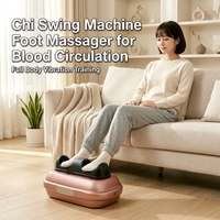 Masseur de pieds oscillant 70 °   Machine de vibration aérobie gauche-droite avec rouleaux de pieds détachables pour la circulation sanguine