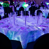 Nappe en fibre optique personnalisée avec interface USB, contrôle par télécommande/application, éclairage en fibre optique pour événements, expositions, festivals, décoration