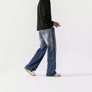 New Product 100% Cotton Custom Design High Quality Casual <b>Men's</b> Denim Baggy Style Comfortable <b>Jeans</b> for <b>Men</b> - Product Image 2