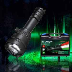 18650 rojo <span class=keywords><strong>verde</strong></span> <span class=keywords><strong>luz</strong></span> blanca LED caza <span class=keywords><strong>linterna</strong></span> táctica antorcha lámpara pesca foco antorchas - Product Image 1