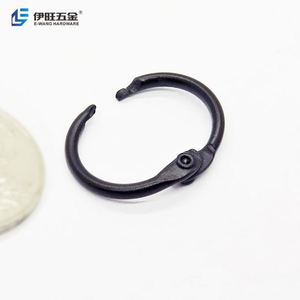 วงแหวนโลหะสีดำยี่ห้อ YIWANG สำหรับเข้าเล่มสมุดแบบแผ่นหลวม ใช้กับแฟลชการ์ดและบัตรดัชนี - Product Image 2