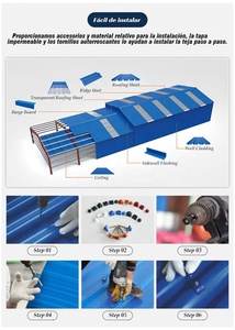 Tejas de Techo de ASA/PVC Resistentes a la Corrosión, Láminas de Techo Corrugadas Impermeables, Superficie Estampada, Diseño Escandinavo, 1.5-3.0 mm - Product Image 5