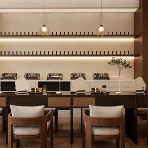 Tủ trưng bày mỹ phẩm, salon nail thiết kế riêng, có đèn LED, kệ treo tường cho cửa hàng làm đẹp - Product Image 4