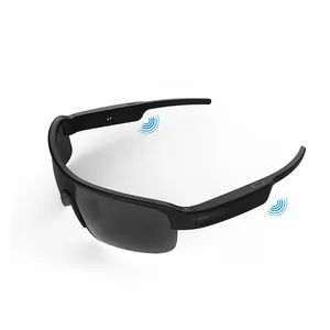 Lunettes de soleil pour casque à conduction d'air à la mode avec lunettes pour casque TWS appelant des lunettes de soleil intelligentes
