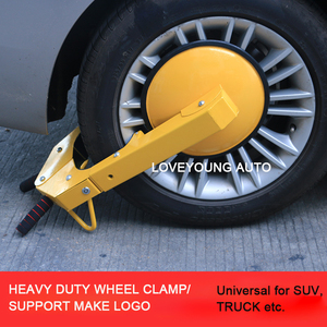 <span class=keywords><strong>Antivol</strong></span> <span class=keywords><strong>de</strong></span> roue réglable en acier jaune pour SUV - Product Image 2