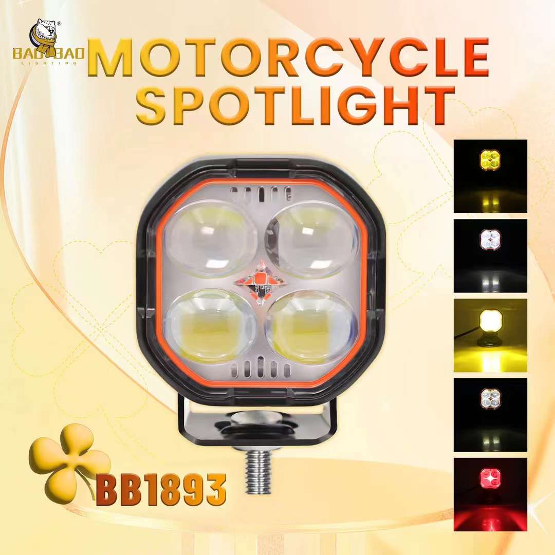 white yellow flashing+red
