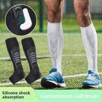 Manchons de compression pour mollets en Spandex/Nylon, en stock, pour le sport, le football, la randonnée, la course, le cyclisme, l'équitation, chauffe-jambes/protège-jambes