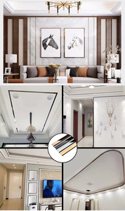 <span class=keywords><strong>Bande</strong></span> décorative auto-adhésive en acier inoxydable miroir doré, garniture de carrelage, couleurs et modèles personnalisés - Product Image 6
