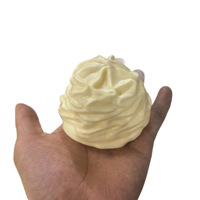 Balle anti-stress artisanale en mousse/EVA en forme de brique de beurre, gadget de décompression créatif et original, son claquant, sensation tactile