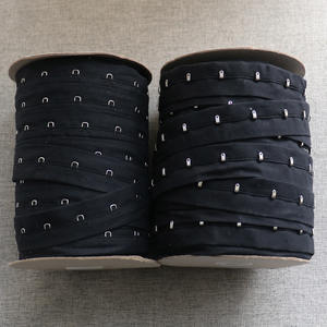 Gancho de algodón negro de 1 fila y cinta de cierre de ojo para sujetador de mujer Accesorios de ropa interior al por mayor-Compre gancho y cinta de ojo, gancho a - Product Image 4