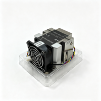 Refroidisseur de processeur actif 205W avec 4 caloducs en cuivre pour Intel LGA3647 2U X11 Purley Xeon 6025, ventilateur, base en cuivre, ailettes en aluminium, personnalisé