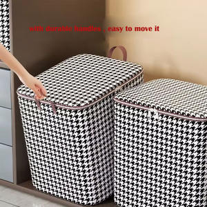 1688 AGENTE <span class=keywords><strong>DE</strong></span> COMPRAS Bolsa <span class=keywords><strong>de</strong></span> almacenamiento a cuadros <span class=keywords><strong>de</strong></span> <span class=keywords><strong>tela</strong></span> <span class=keywords><strong>rejilla</strong></span> dormitorio edredón Almacenamiento <span class=keywords><strong>de</strong></span> ropa boxlatticed bolsa - Product Image 2