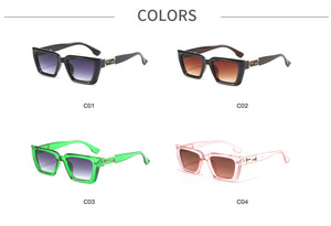 Wholesale Fashion Men's and Women's Outdoor Tourism Beach Color Square <b>Large</b> <b>Frame</b> Sunglasses - Product Image 5