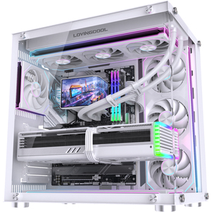 LOVINGCOOL ออลอินวัน จอโค้ง 2K ขนาด 6.67 นิ้ว 360 มม. ระบบระบายความร้อนด้วยน้ำแบบ AIO ARGB PWM สำหรับ CPU เคสคอมพิวเตอร์ตั้งโต๊ะสำหรับเล่นเกม ขนาดใหญ่พิเศษ S - Product Image 3