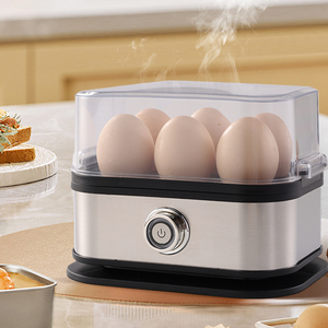 Cuiseur à œufs électrique automatique 110V-220V 200W en acier inoxydable et plastique <span class=keywords><strong>pour</strong></span> 6 œufs, usage domestique - Product Image 5