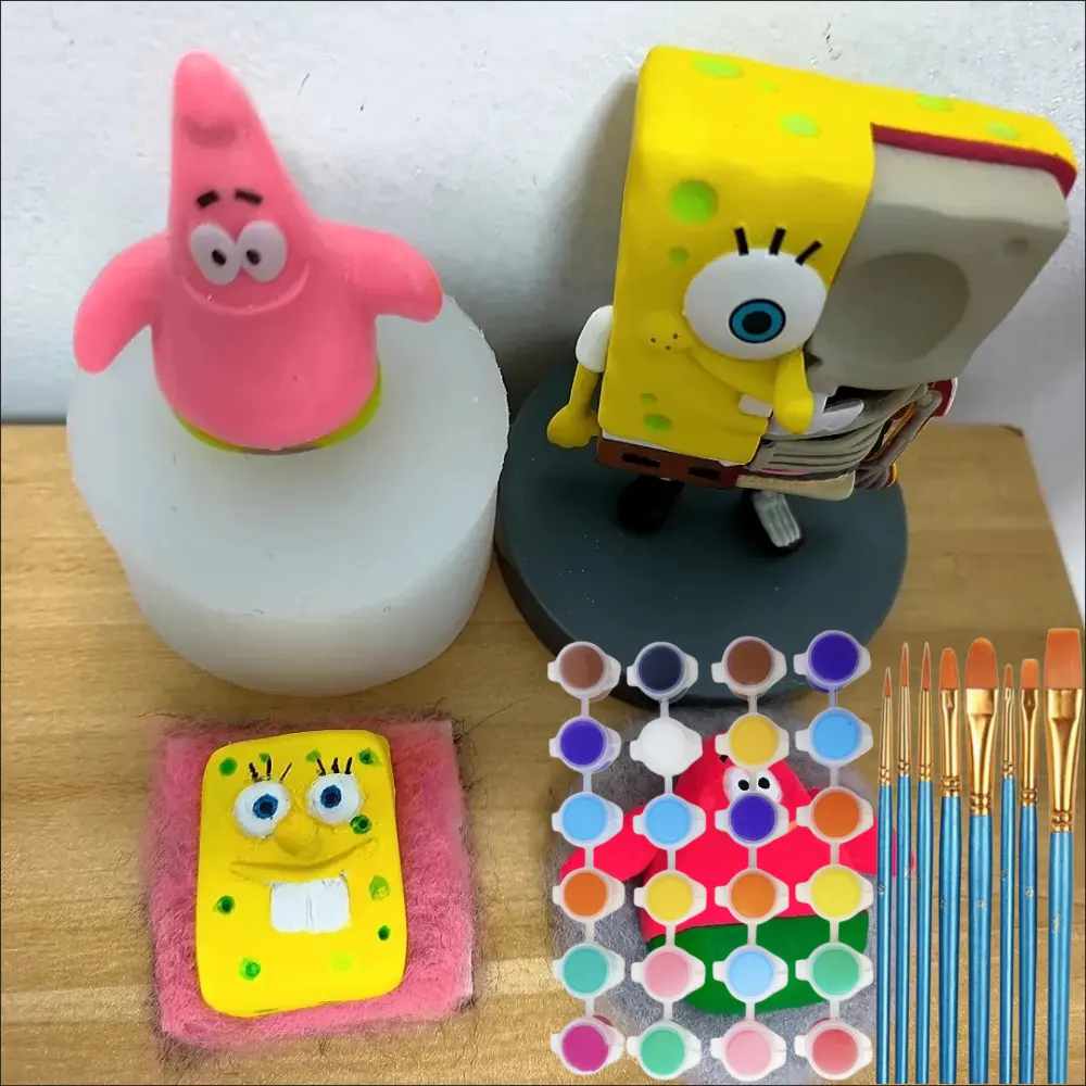 KHY DIY Kids Polymer Dyi Craft Luminaries Haz tu propio juguete espacial Juego de arena Color Magic Clay Kit
