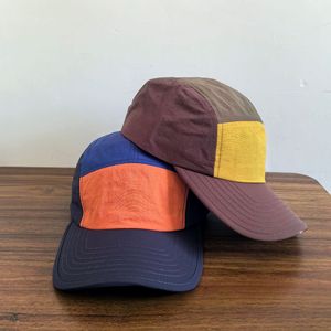 2025 estate autunno uomo donna cotone contratto Color Block rattoppato 5 pannelli Camper guida sport camionista cappellino papà sole sportivo cappello - Product Image 5