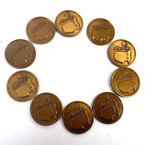 Custom Unique Designed Engraved Antique Single Double Sided Coin Ball Marker <strong>Golf</strong> - Product Image 4