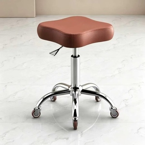 Silla de Estilista para Salón de Belleza, Taburete para Peluquería, Muebles de Salón, Silla de Barbería, Silla de Estilismo Contemporánea con Forma de Flor - Product Image 1