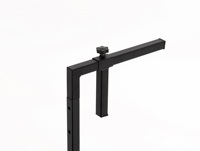 Table de balcon suspendue pliable, table de terrasse extérieure, table de garde-corps en acier, table de garde-corps de balcon avec 5 niveaux de hauteur, résistante aux intempéries