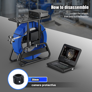 Vente directe <span class=keywords><strong>d</strong></span>'usine, système <span class=keywords><strong>de</strong></span> caméra <span class=keywords><strong>d</strong></span>'<span class=keywords><strong>inspection</strong></span> en acier inoxydable Bondi 10 pouces 1080P pour tuyaux, égouts, drains, câble <span class=keywords><strong>de</strong></span> 100 m, 1 an - Product Image 4