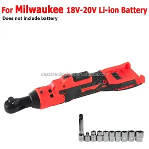 Clé à Cliquet Électrique <span class=keywords><strong>Milwaukee</strong></span> 18V à <span class=keywords><strong>Batterie</strong></span> au Lithium Clé à Chocs Clé à Douille 3/8" Outils Électriques Sans Fil - Product Image 2