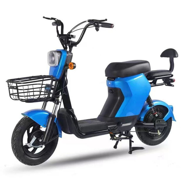 China Factory Cheap Price Electric Bicycle | 350W 48V Electric Bike with Basket | Wholesale Adult Electric Moped for Sale