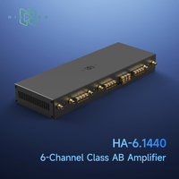Amplificateur de puissance professionnel 1440W haute puissance 6 canaux classe AB HA-6.1440 pour système audio stéréo de véhicule automobile