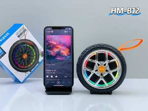 ลำโพงล้อ LED RGB สำหรับงานปาร์ตี้ ลำโพงพกพาสีสันสดใส เหมาะสำหรับคาราโอเกะ ดนตรีกลางแจ้ง และเสียงคอมพิวเตอร์ - Product Image 1