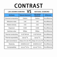 Diamant de laboratoire CVD Redleaf, taille princesse, bleu intense fantaisie, VS1, certifié IGI, 2,65-4,03 carats